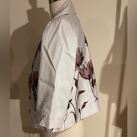 EUC Anthropologie cropped dbl breasted printed jacket - Picture 2 of 3